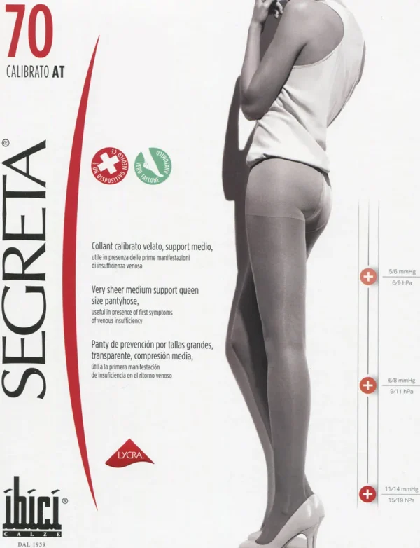Women Segreta Collant 70 Support Pantyhose Plus