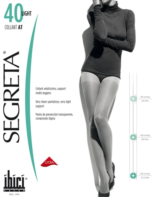 Women Segreta Collant Light 40 Support Pantyhose