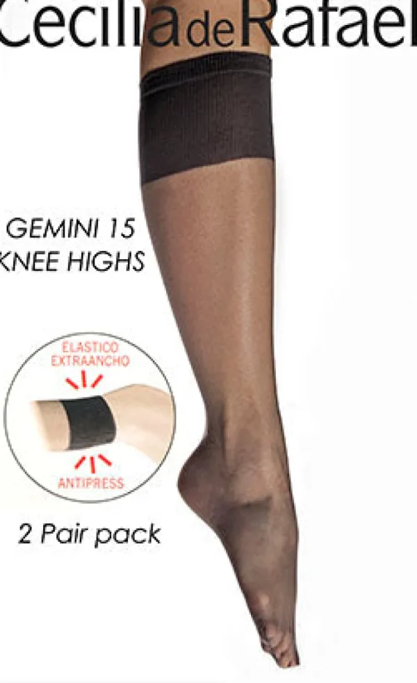 Women Cecilia de Rafael Gemini 15 Knee Highs