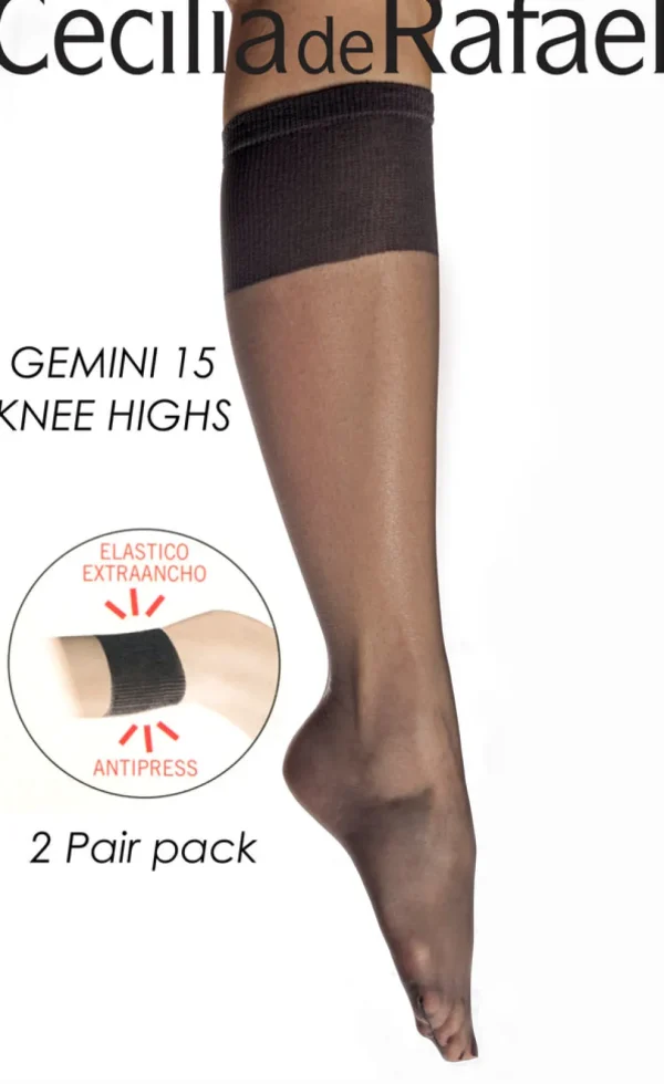Women Cecilia de Rafael Gemini 15 Knee Highs
