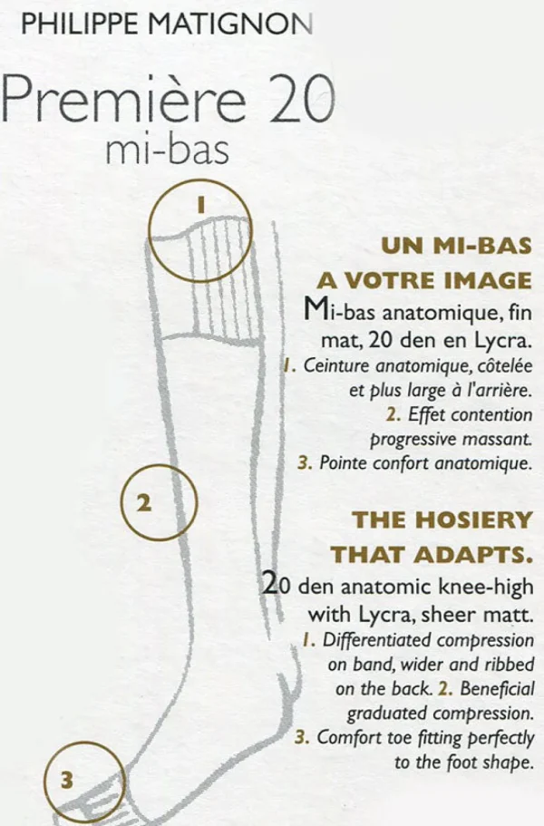 Women Philippe Matignon Premiere 20 Knee Highs