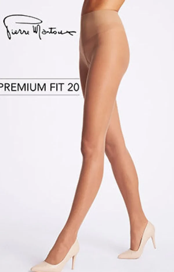 Women Pierre Mantoux Premium Fit 20 Pantyhose